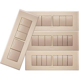 公牛118型联排多位双控双联多联开关面板家用墙壁电源连体双控