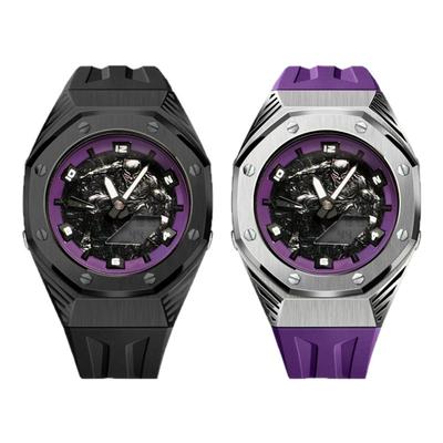 GA2100农家橡树改装表壳黑豹