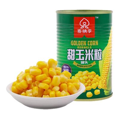 寿桃李玉米粒罐头420g