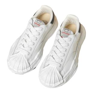 日系三原康裕mmy溶解鞋男贝壳头2025新款厚底老爹鞋休闲小白鞋女