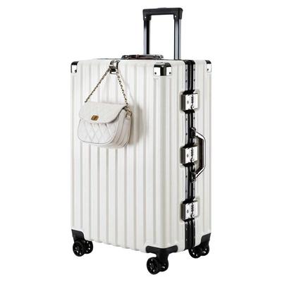 袋鼠2025年新款行李箱女男生结实耐用加厚铝框款旅行拉杆皮箱24寸