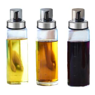 耐高温倒油壶瓶玻璃防漏小醋瓶大号控酱香油瓶家用厨房用品储油罐