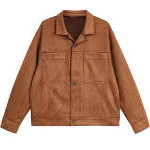 杰克琼斯男装秋季款商务休闲25年简约潮立体钢印装饰夹克外套上衣