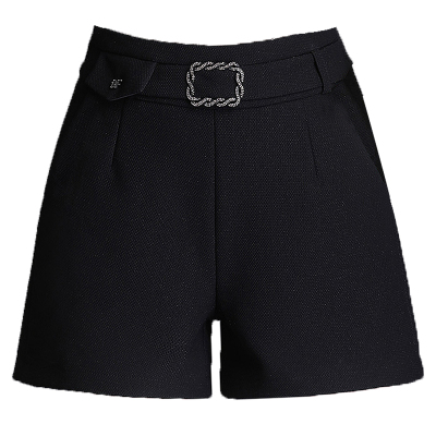 高腰显瘦A字宽松阔腿短裤女