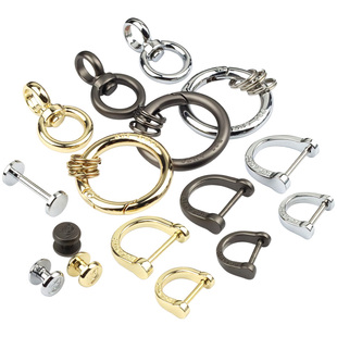 标车族汽车钥匙扣专用于奥迪宝马奔驰大众钥匙包真皮条配件马蹄扣