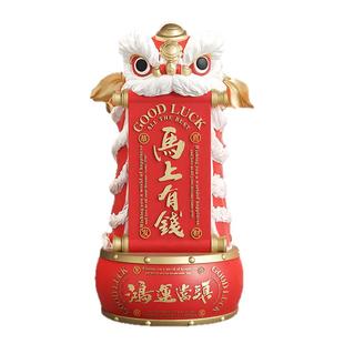 新中式醒狮舞狮摆件客厅电视柜玄关桌面装饰品店铺开业乔迁礼品