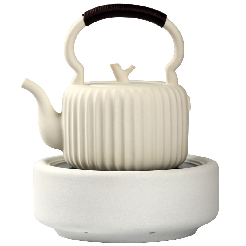 日式煮茶陶壶大号烧水壶家用陶瓷电陶炉泡茶器耐热茶壶提梁壶套装