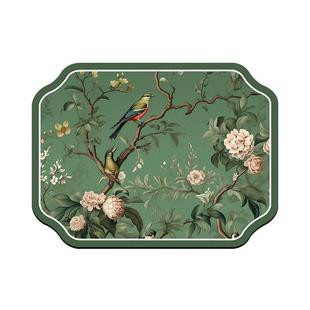 中式喜鹊厨房台面沥水垫硅藻泥吸水垫桌面餐具干燥垫杯垫茶台垫子