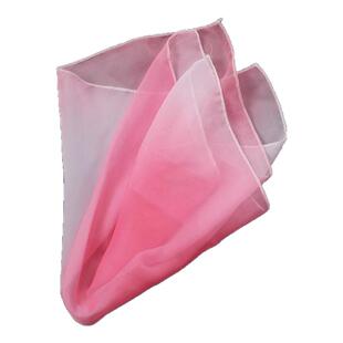 舞蹈丝巾扶春入梦儿童古典舞专用真丝渐变手帕纱巾小方巾表演道具