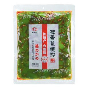 亿海裙带菜梗段即食香辣海白菜泡椒海藻菜下饭咸菜海带小包装海草