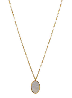 ZOXI不掉色简约白贝项链轻奢小众