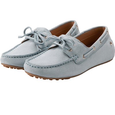 暇步士真皮平底百搭女乐福鞋