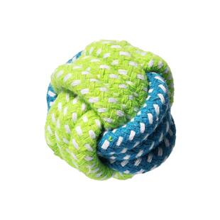 狗咬绳狗狗绳结玩具小型犬耐咬磨牙棒宠物撕咬绳结球拉扯拔河麻绳