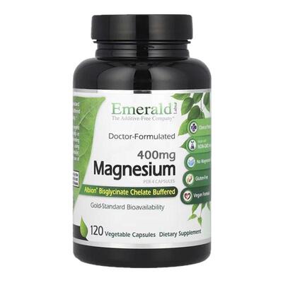 Emerald Laboratories全Albion镁素食胶囊肌肉放松安心好眠维护神