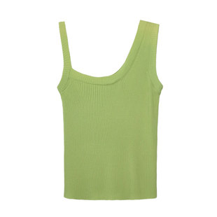 YL Gentlewoman 特价清仓 不对称冰丝针织背心 纯色吊带