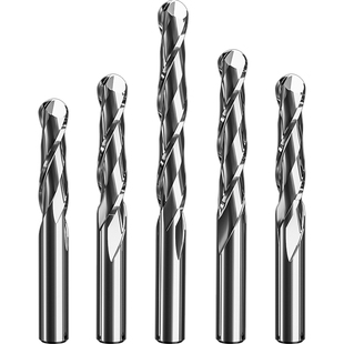 威特钨钢铣刀6mm双刃螺旋球头铣刀密度板切割开粗铣刀雕刻机刀头