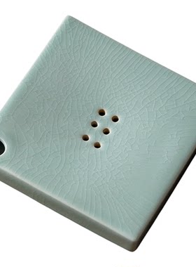 汝窑方形壶承天青釉开片可养