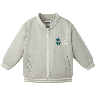 博睿恩男女宝宝棉服秋冬款龙年小童外出夹棉保暖防风外套2-6岁