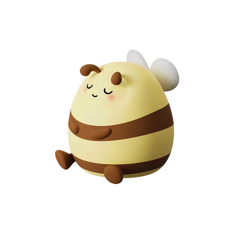 Little Bees Lamp | 小蜜蜂 硅胶治愈氛围夜灯 拍打感应 延时关灯