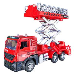 儿童升降机云梯玩具路灯维修合金工程车模型高空作业汽车登高救援