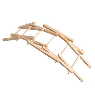 学生创意科教礼物科技展馆科学实验物理倍力桥木棍搭桥力学材料包