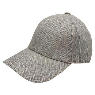 25秋冬新款立体有型羊毛呢人字纹硬顶棒球帽显脸小男女英伦鸭舌帽