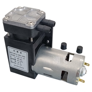 48L大流量气动活塞泵小型负压泵12V直流真空泵抽气泵充吸两用气泵