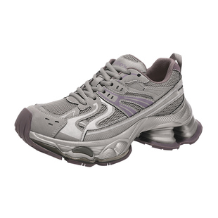 MILLIE'S/妙丽厚底老爹鞋女鞋2026春季新款小个子增高网面休闲鞋