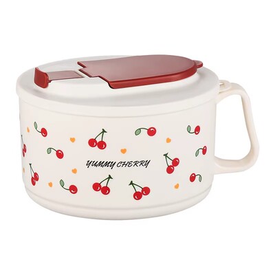 【央妈推荐304带盖新款泡面碗】