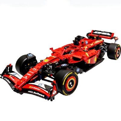 F1法拉利SF-24赛车积木玩具跑车