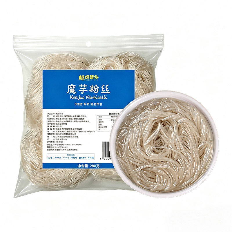 0脂肪魔芋粉丝大包装干粉条免煮速食冲泡干货火锅代餐饱腹主食品 大包装实拍商品图