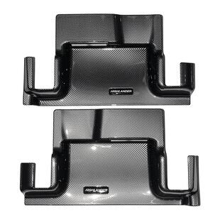 适用22-26款汉兰达座椅下全包出风口保护罩陆放内饰碳纤罩改装件