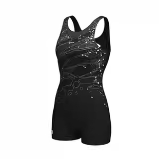 TOSWIM女士连体泳衣2025新款遮肚显瘦保守平角游泳馆专用竞速泳衣