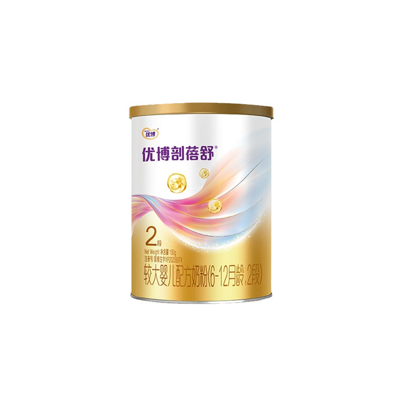 圣元优博剖蓓舒奶粉2段6-12个月婴幼儿配方牛奶粉二段150g罐装