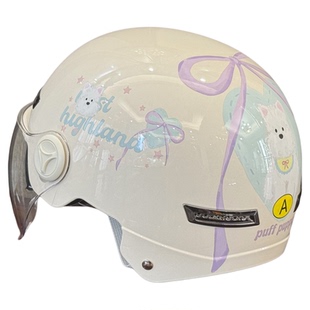 电动车头盔安全帽摩托车半盔双镜片3c认证夏季成人防晒男女士通用