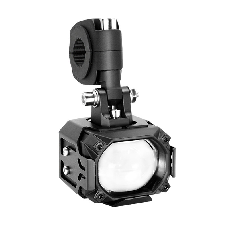 石栏摩托车射灯电动车铺路灯远近光爆闪LED切线透镜辅助灯GT20MAX