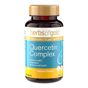澳洲进口Herbs Of Gold和丽康槲皮素复合片呵护血管健康60粒正品