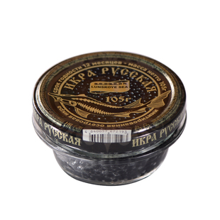 俄罗斯罐头进口大马哈鱼子酱即食飞鱼籽红鱼子寿司凝结鱼籽酱105g