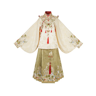 云藏月绣 草木之灵 原创明制交领琵琶袖云肩妆花马面裙汉服女秋冬