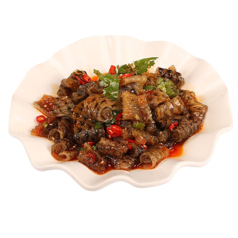 鱼圈圈冷盘红油鱼皮凉拌菜特色菜