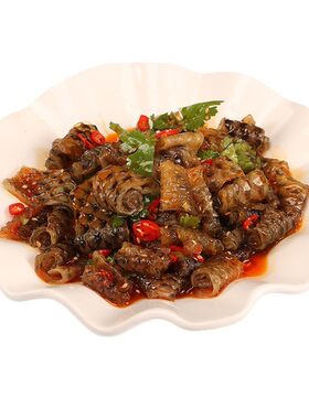 鱼圈圈冷盘红油鱼皮凉拌菜特色菜