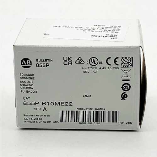 议价855P-B10ME22面板安装声波探测器罗克韦尔AB全新855PB10ME22