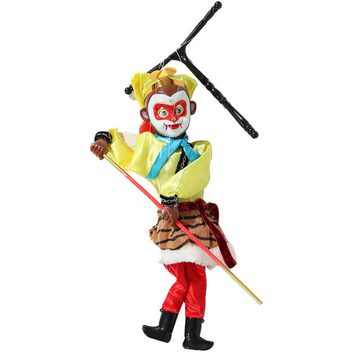 孙悟空提线木偶送小孩儿礼物中国风复古玩具民间传统手工齐天大圣