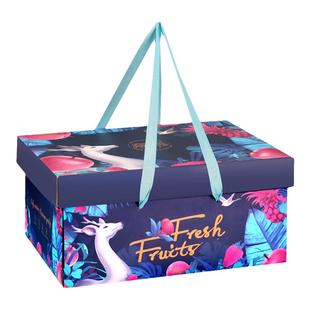 水果礼盒包装盒空盒子通用混搭鲜果纸盒子年货手提水果礼品盒批发