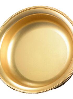 八吉祥铜护法杯室内杯鎏金雕花供水家用高脚铜摆件供酒杯