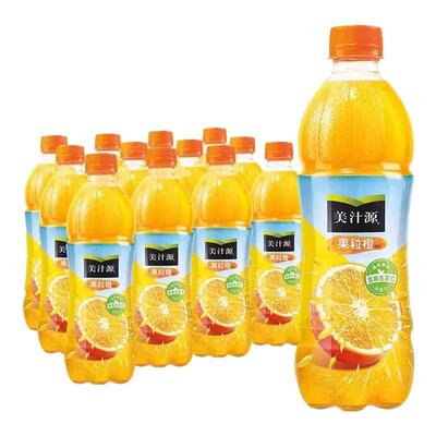可口可乐果粒橙450ml果味橙汁饮料大果粒补充VC饮品