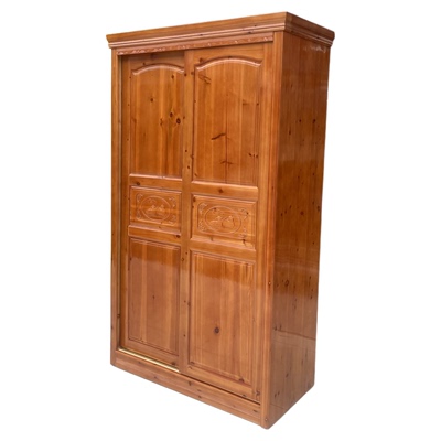 杉木衣柜实木大柜推拉衣