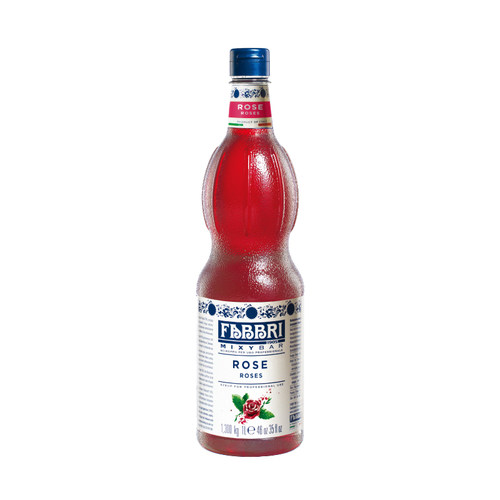 法布芮玫瑰糖浆意大利进口鸡尾酒气泡水FABBRI果糖浓缩茶饮原料1L