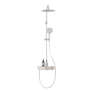 科勒斐然淋浴柱花洒套装驭水技术恒温花洒大顶喷36439淋浴屏置物