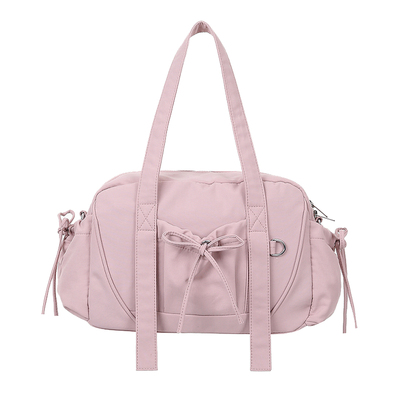 韩系蝴蝶结波士顿大容量手提包